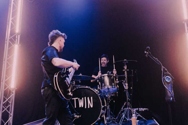 Drummer-and-Guitarist-of-Twin-Atlantic-at-Docks-Academy-Grimsby